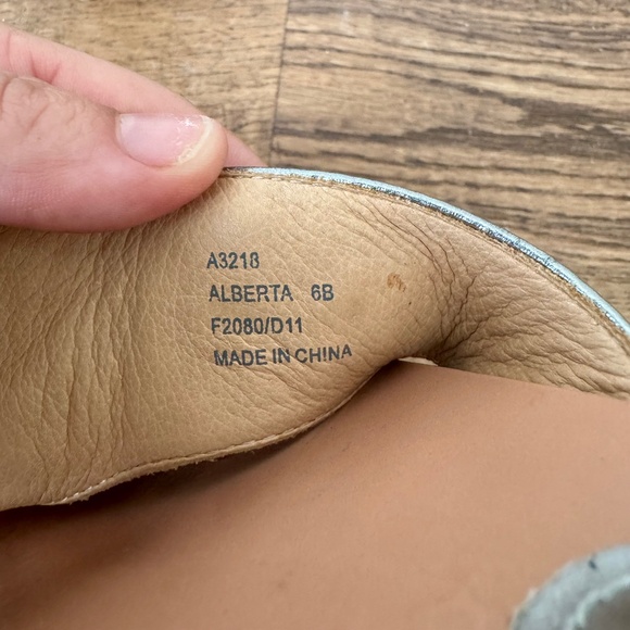 New Coach Alberta Kitten Heel Metallic Silver Shoes Sandals Women's Size 6 - Picture 6 of 7